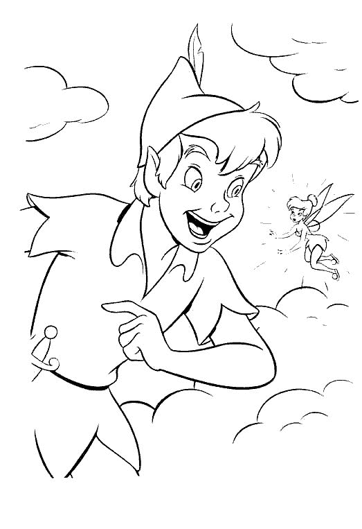 Plansa de colorat cu Peter Pan 21 14